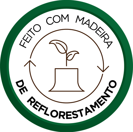 Feito com Madeira de Reflorestamento